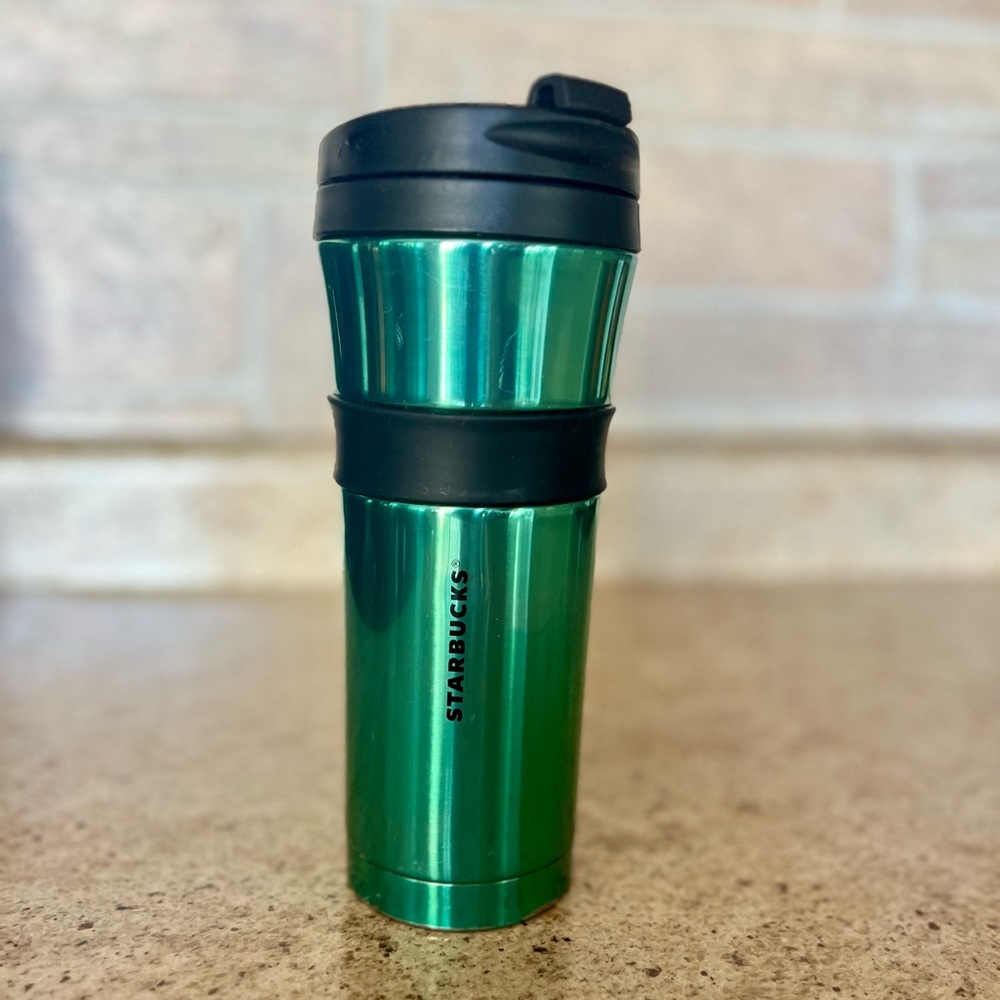 Metallic Green Starbucks Tumbler✨